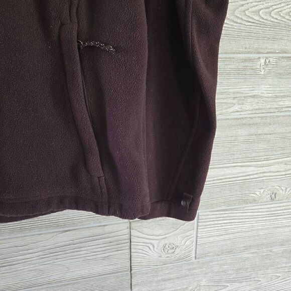 The North Face Brown Full Zip Up Womens SZ S Fleece - Picture 4 of 6